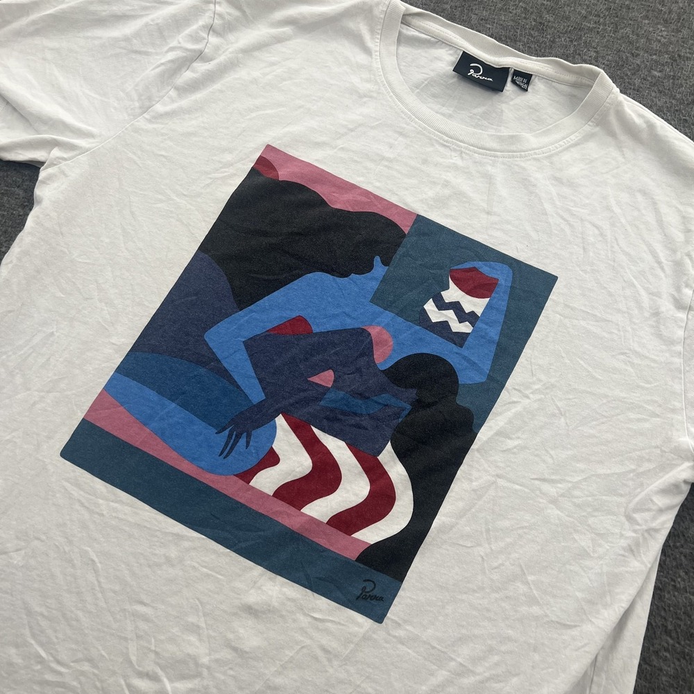 Parra The Comforting Room Tee Shirt Mens 2XL ART White Official SS *FLAWS